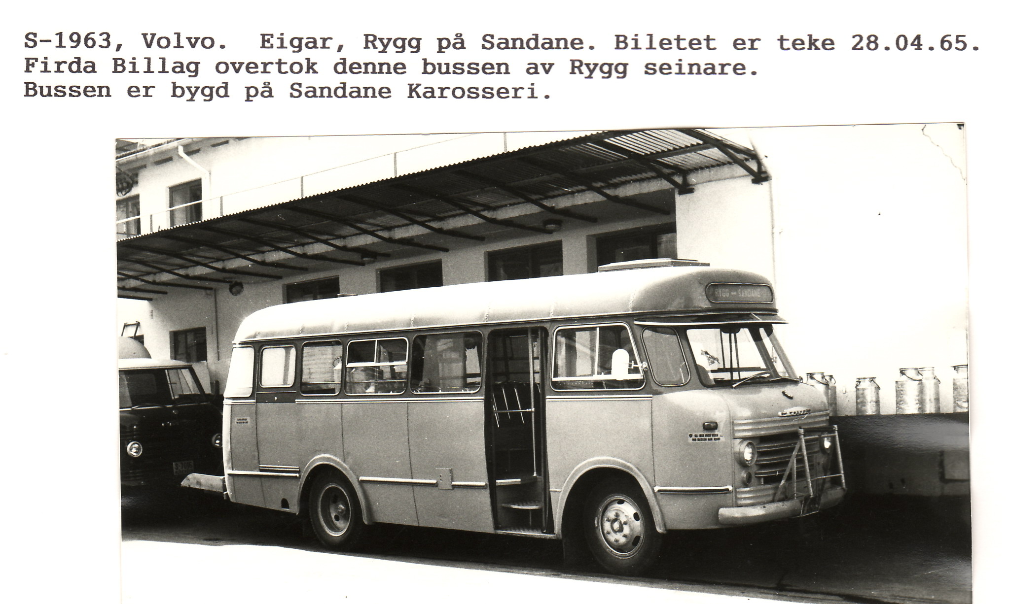 S 1963 -Volvo - Eigar Rygg - seinare Firda Billag